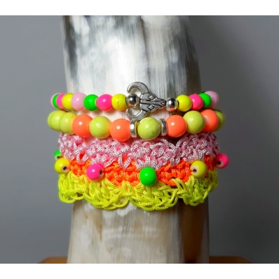 armbanden set met gehaakte armband armbanden set met gehaakte armband